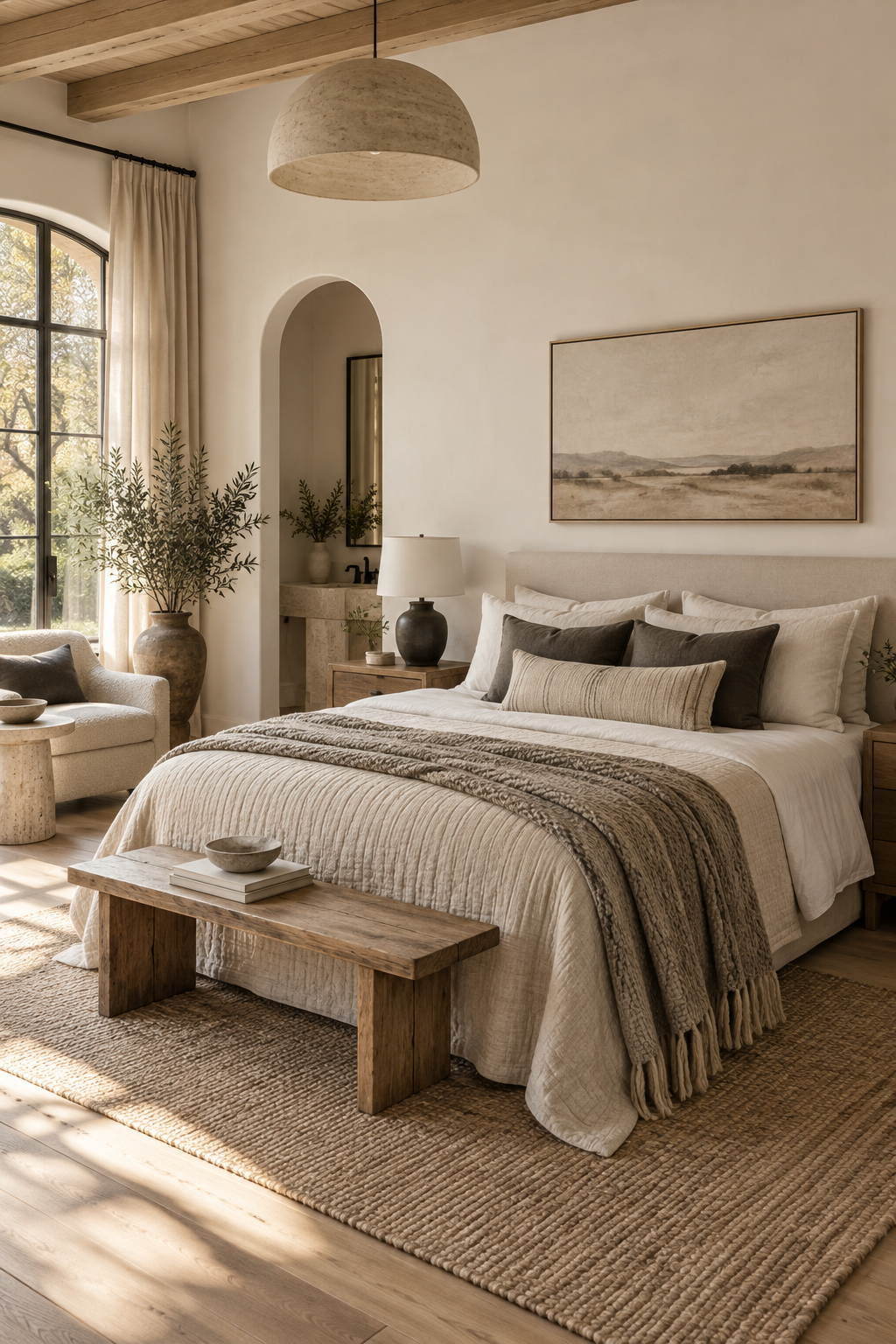 Layer a Coverlet and One Textured Throw