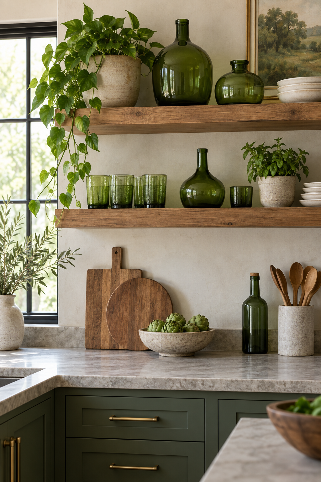 Use Green Glass for Translucent Color