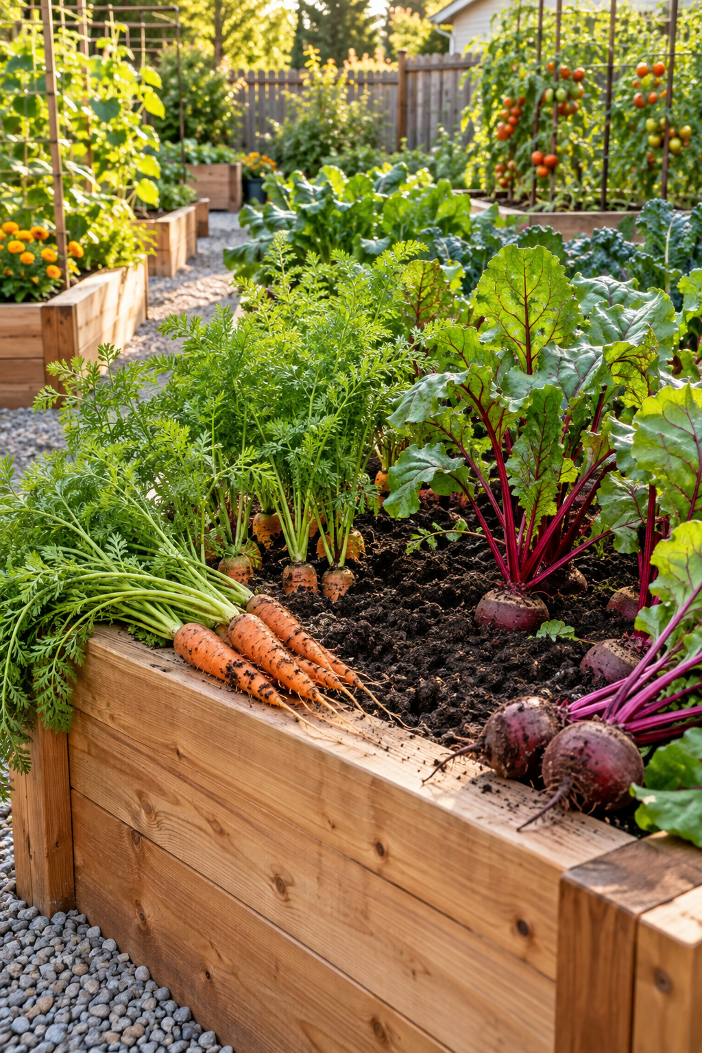 Grow Root Crops in Deep Loose Soil in a small backyard garden