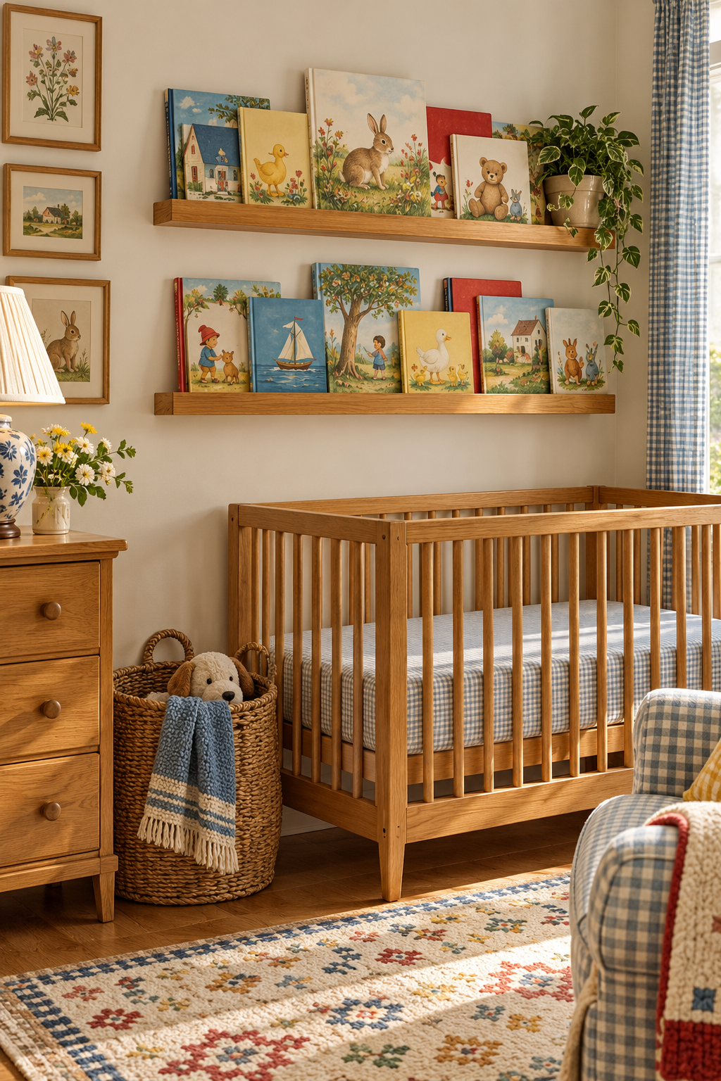 Create a Nostalgic Book Ledge in a nostalgic 90s-inspired nursery