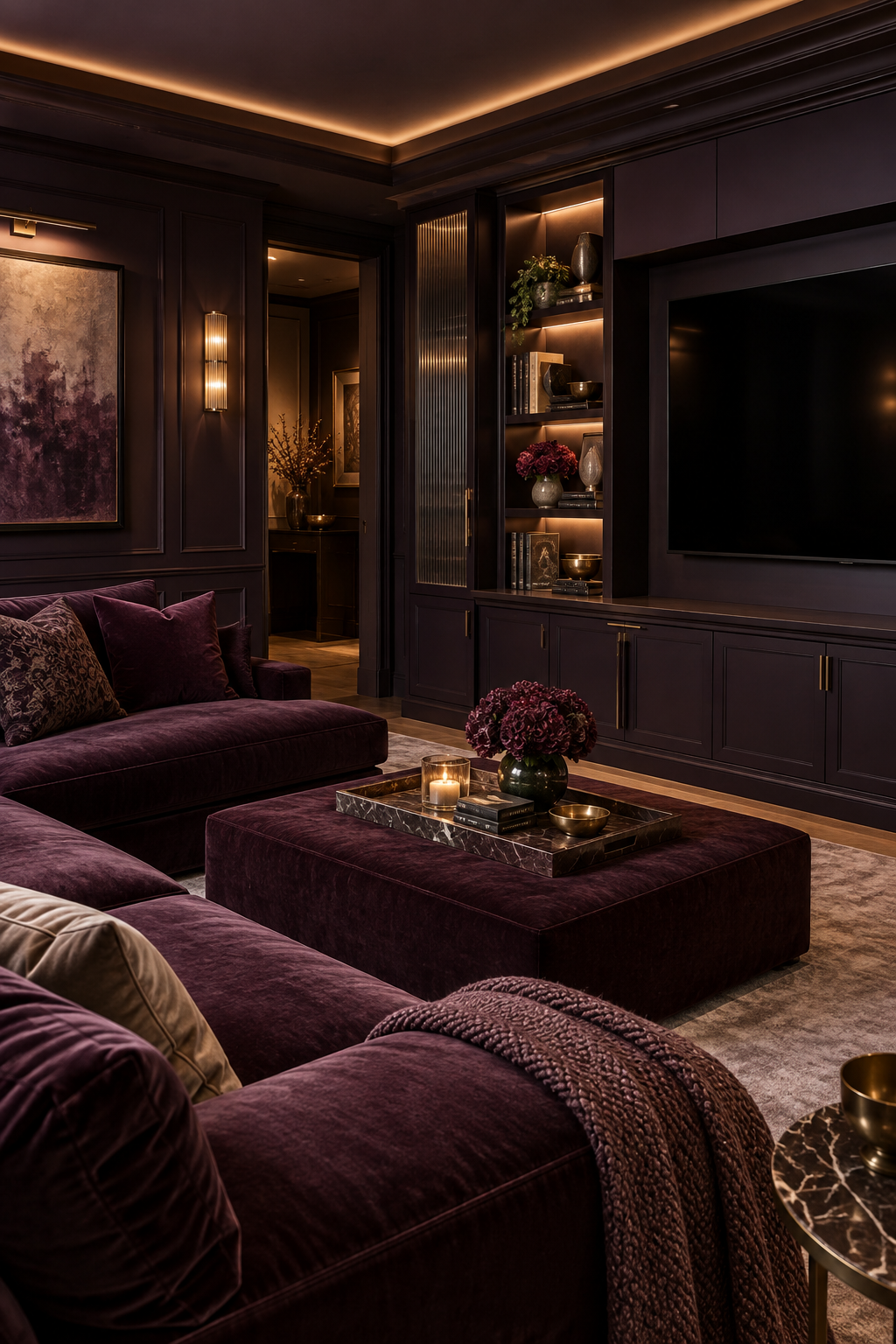 Plum Noir curate a bar or display cabinet