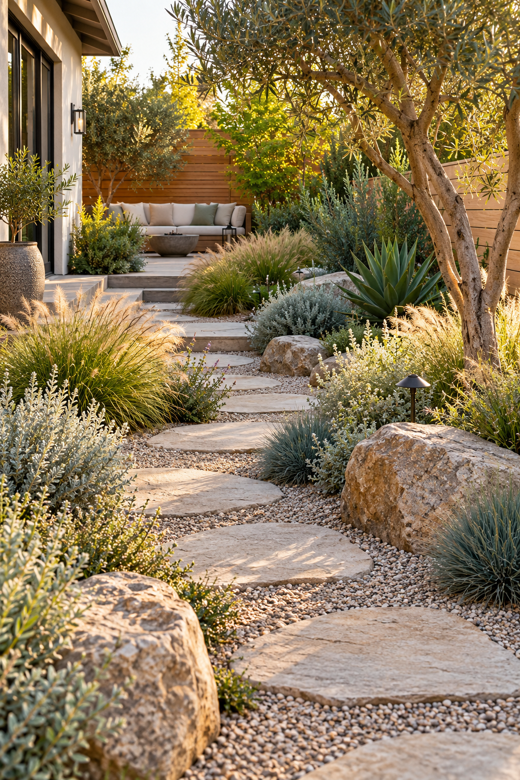 Create a Gravel Garden for Easy Care in a small backyard garden