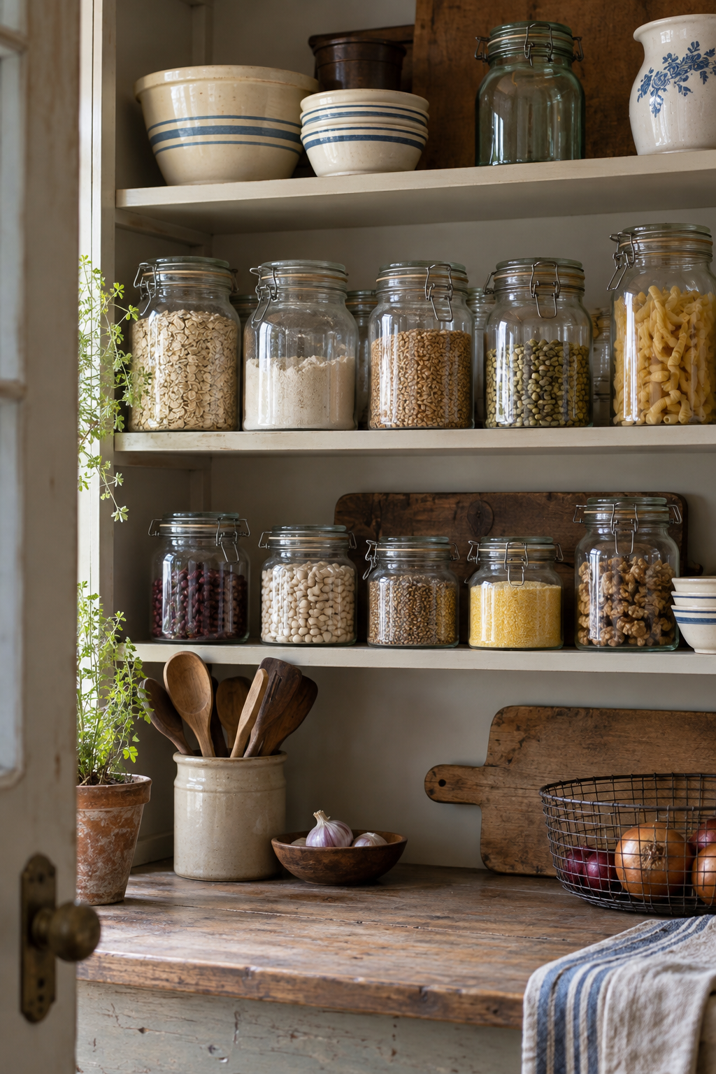 Store Dry Goods in Glass Jars