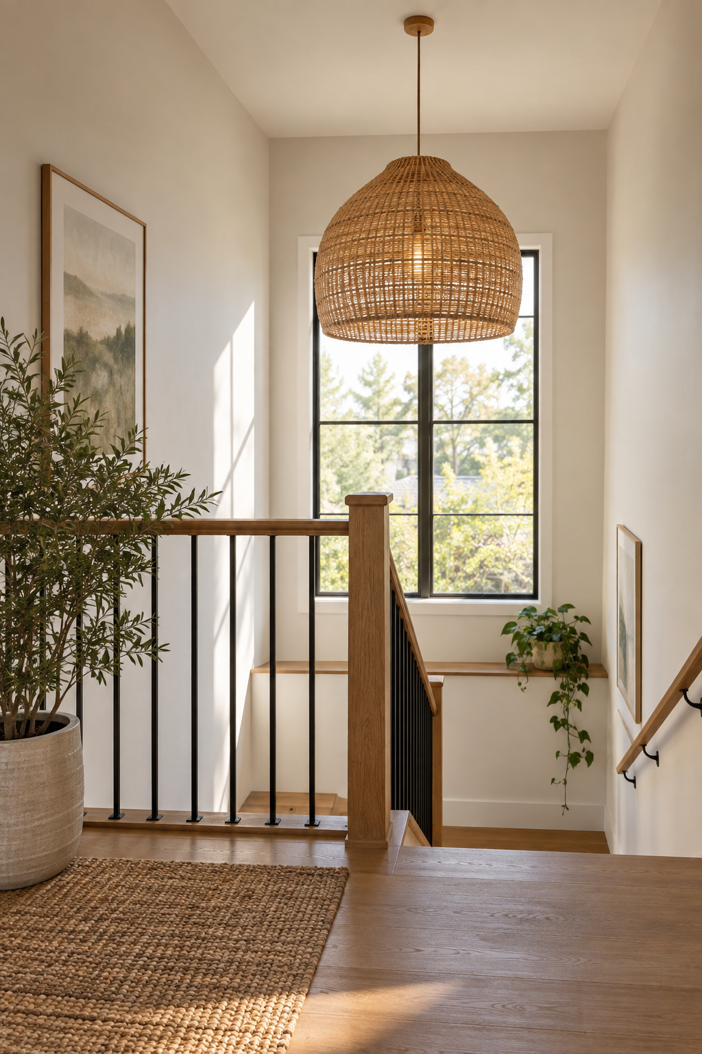 Bring Texture to a Stair Landing