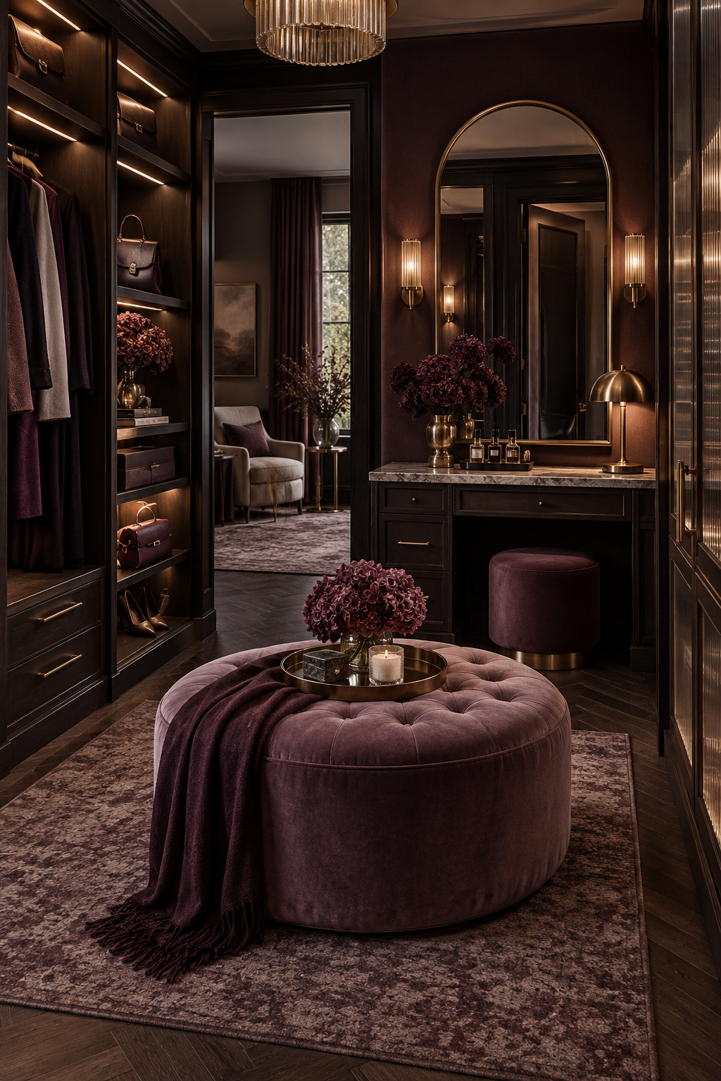 Plum Noir soften the media room