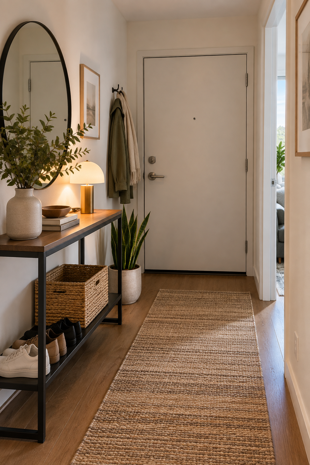 Define an Entryway with Portable Furniture