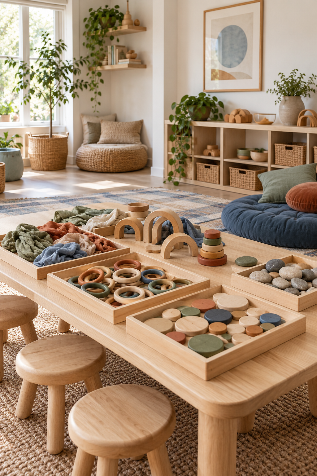 Create a Loose-Parts Play Collection in a stylish screen-free playroom