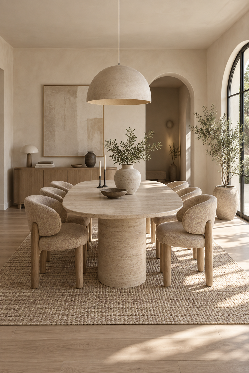 Design a Minimal Dining Room with Soft Edges