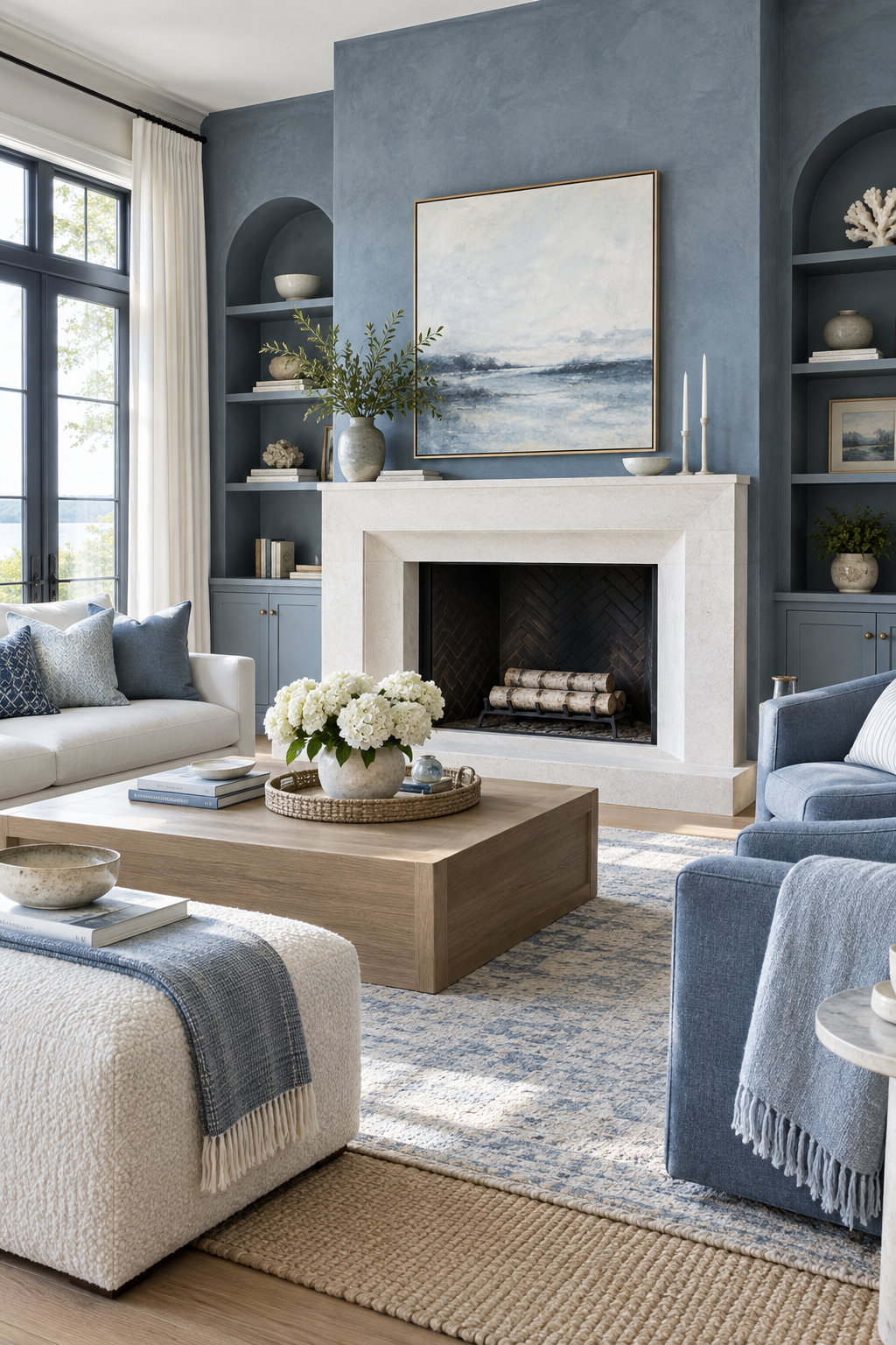 Cool Blue organize a dressing area
