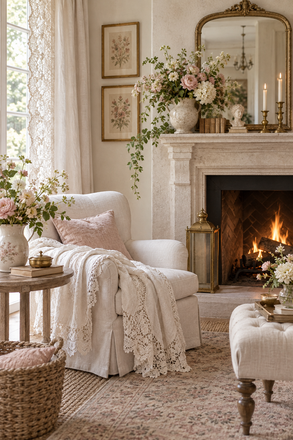 Romantic Lace organize a dressing area