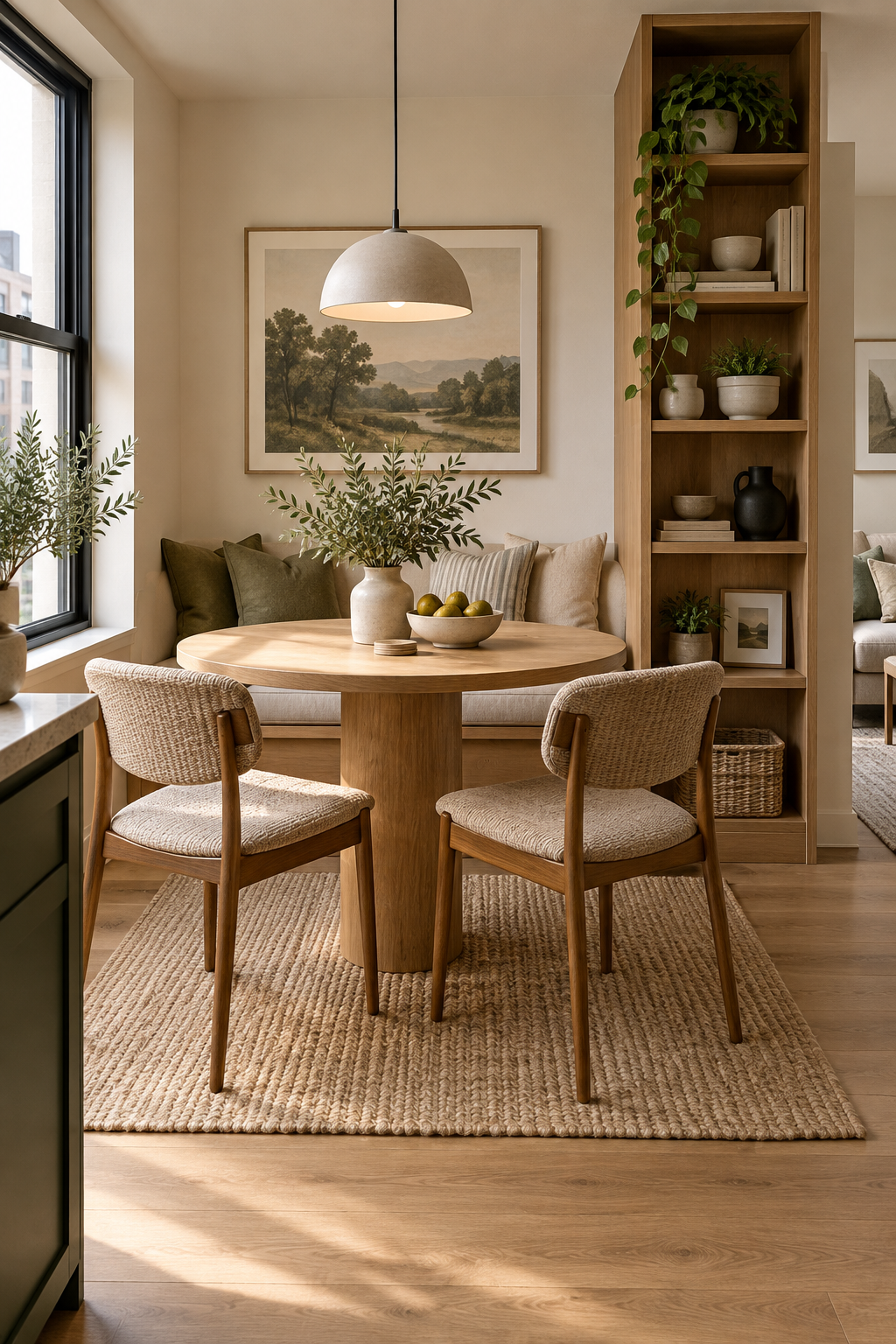 Use Vertical Shelving beside the Table