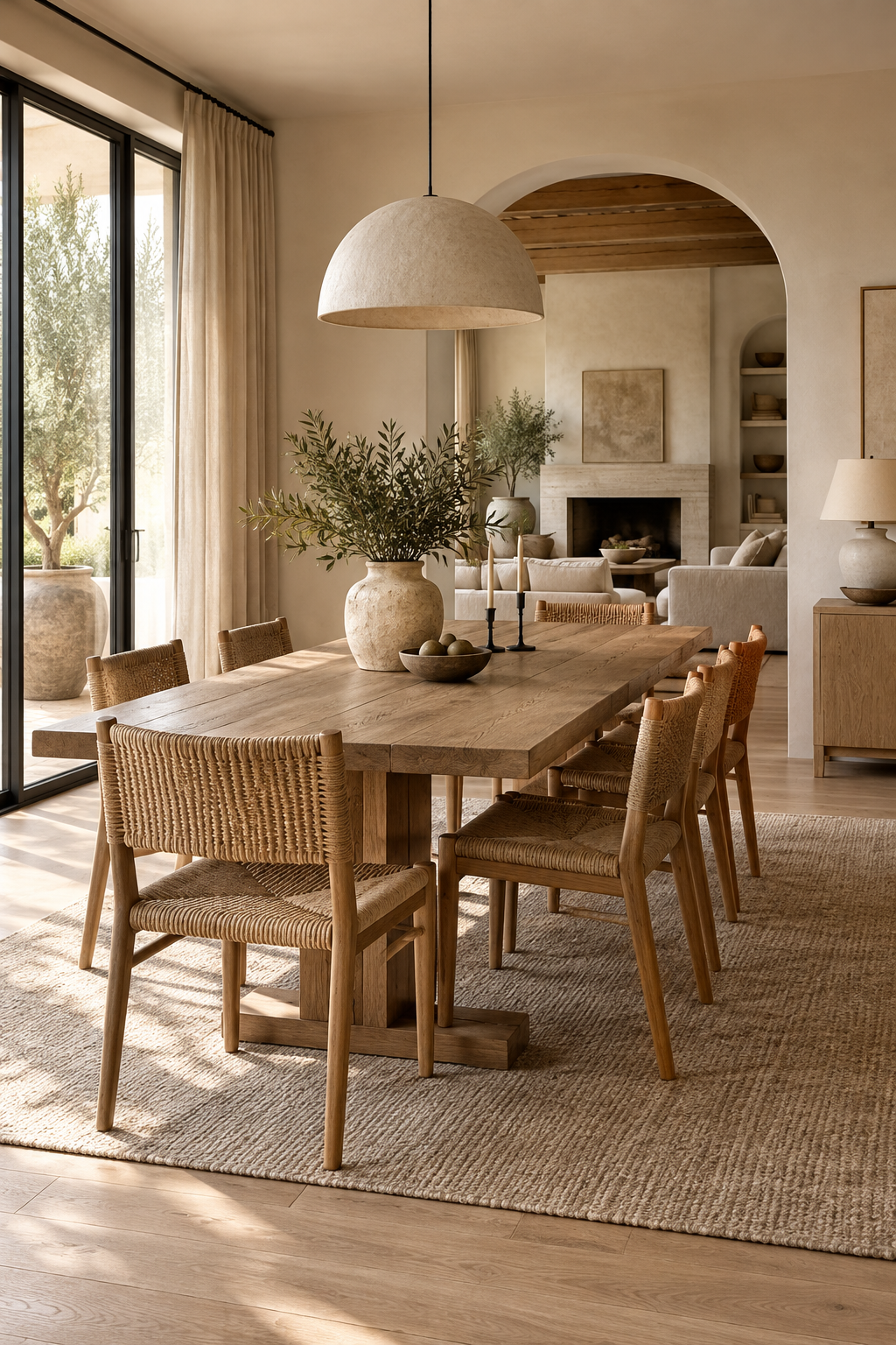 Choose Woven Dining Chairs for Texture