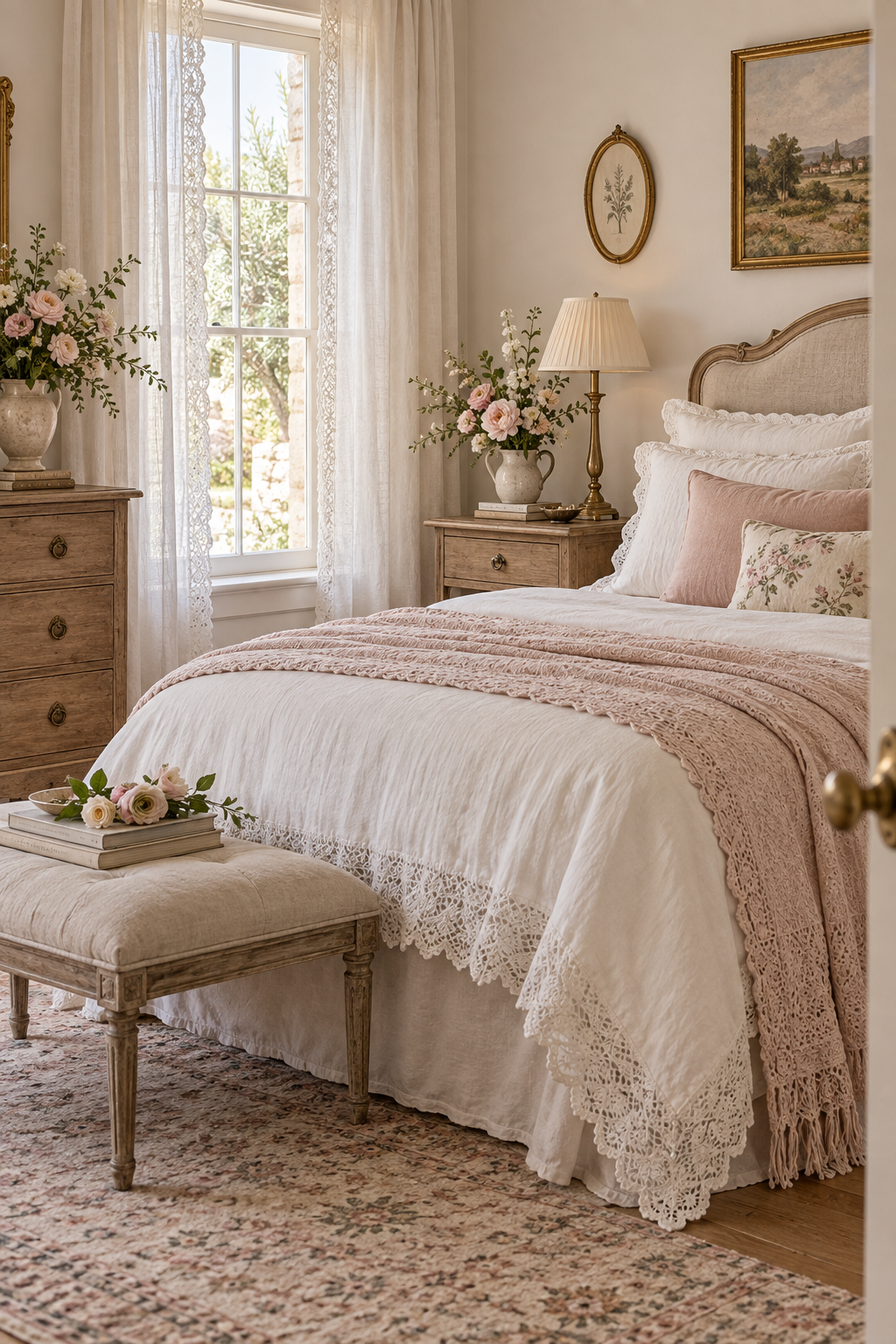 Romantic Lace upgrade the laundry room