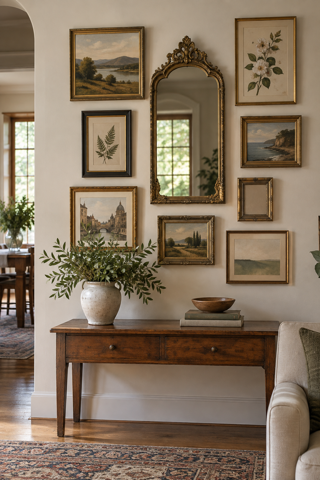 Include a Vintage Mirror as One Element