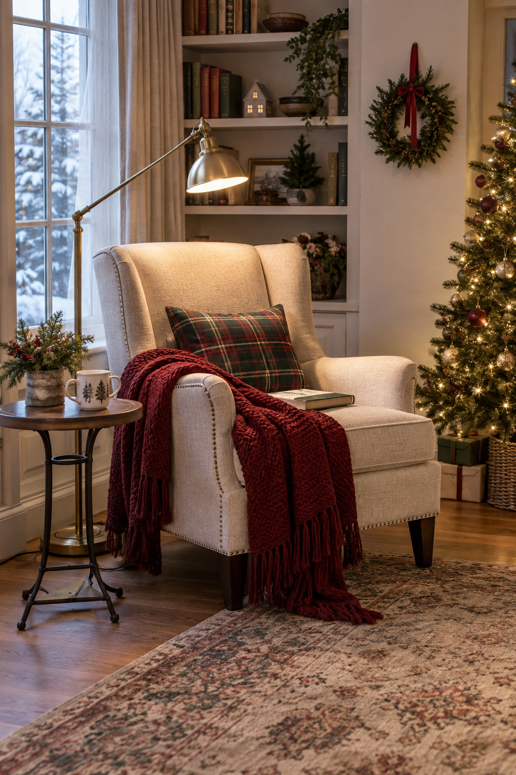 Add a Quiet Christmas Reading Corner