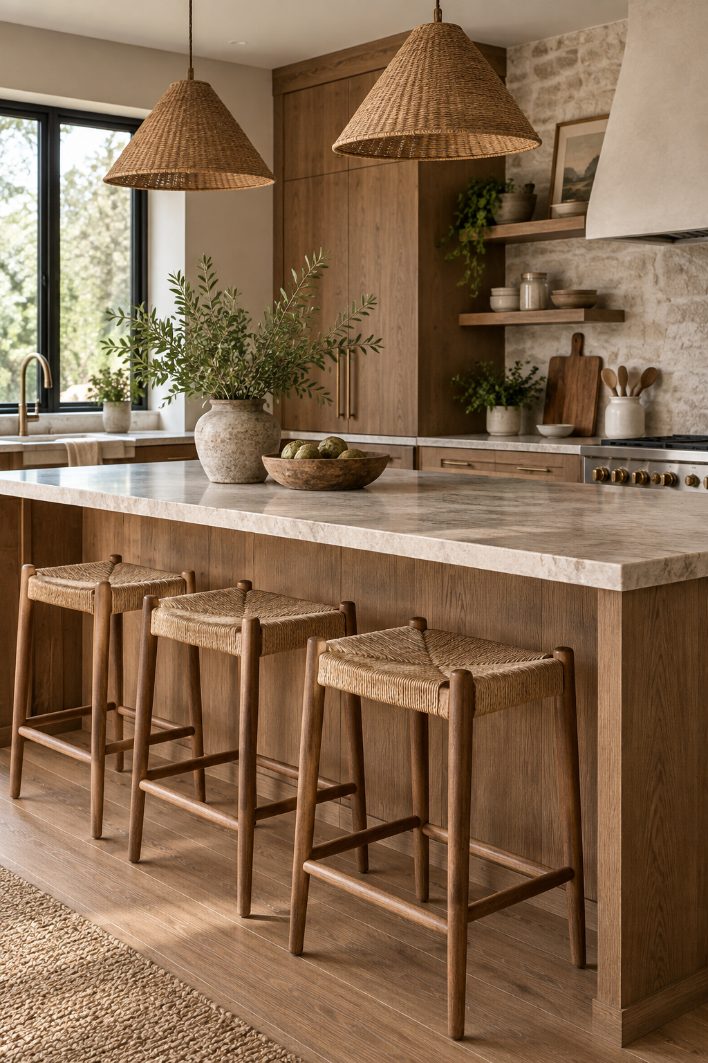 Bring Texture through Bar Stools