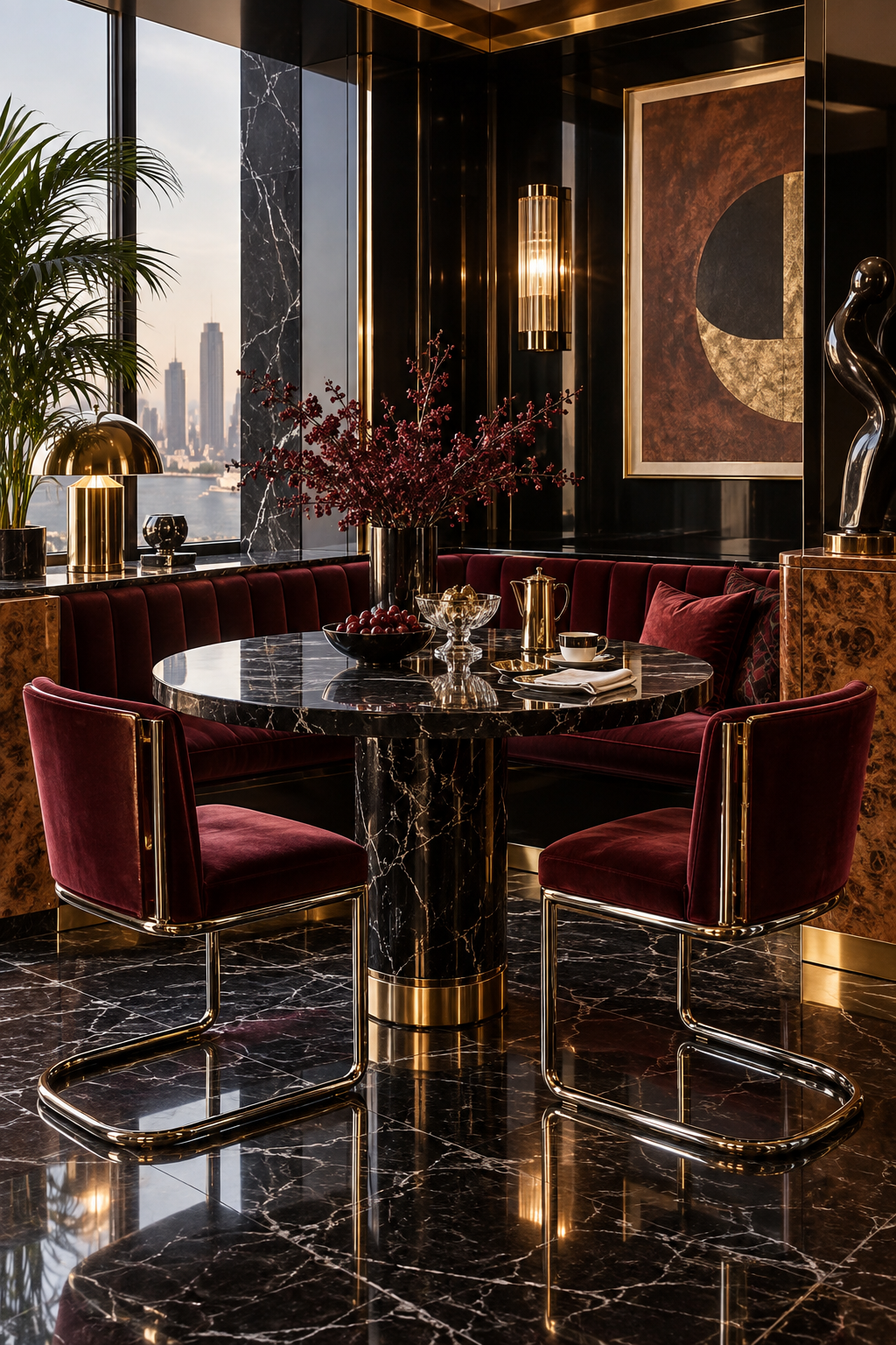 Glamoratti shape a breakfast nook