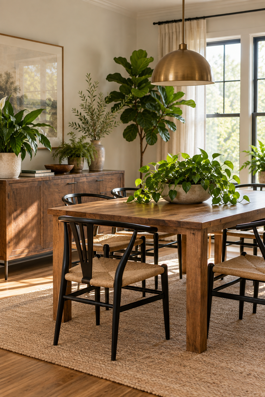 Create a Dining Room Plant Moment