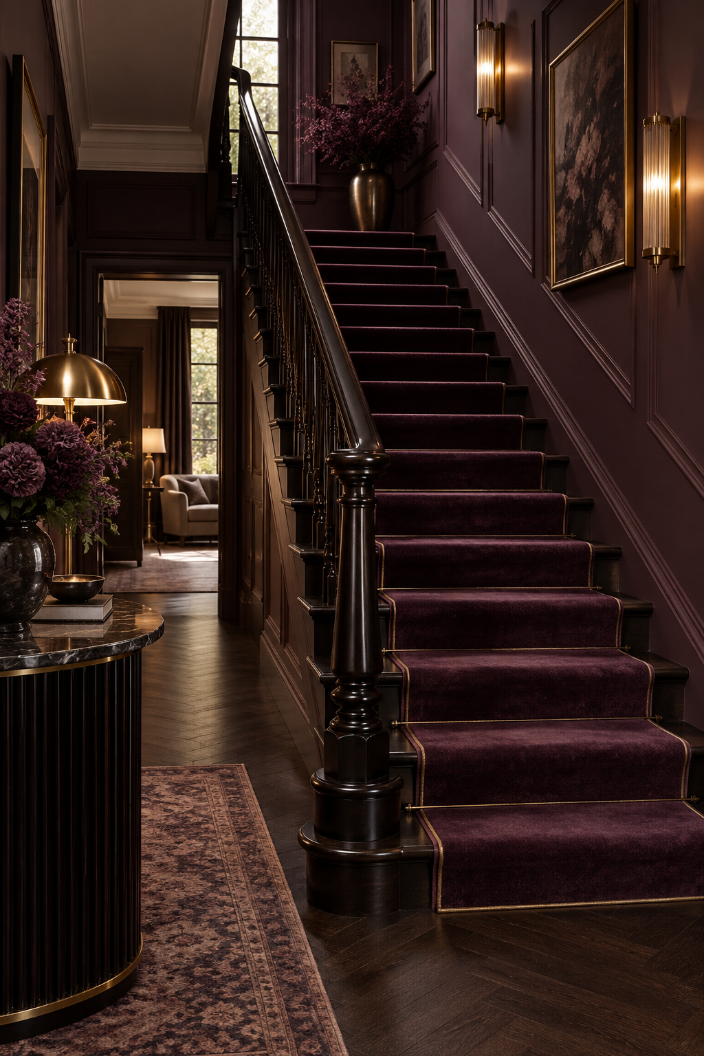Plum Noir shape a breakfast nook