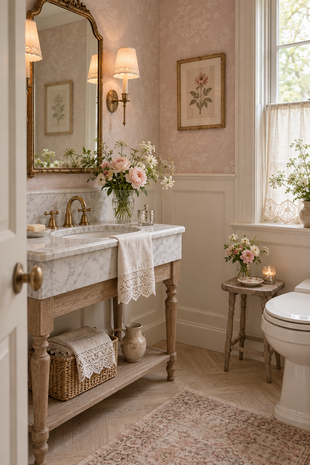 Romantic Lace shape a breakfast nook