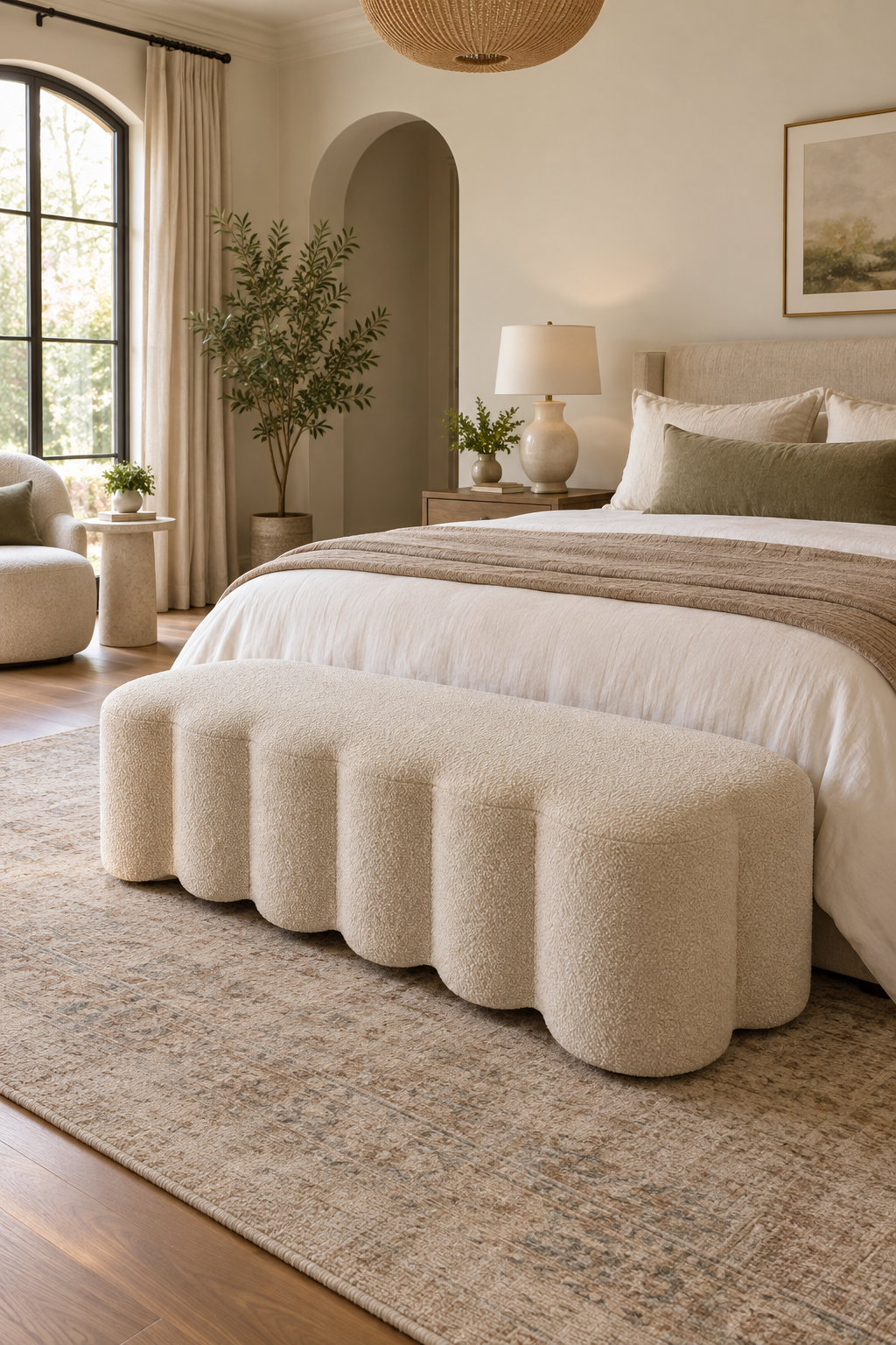 Add a Scalloped Bench for Gentle Detail