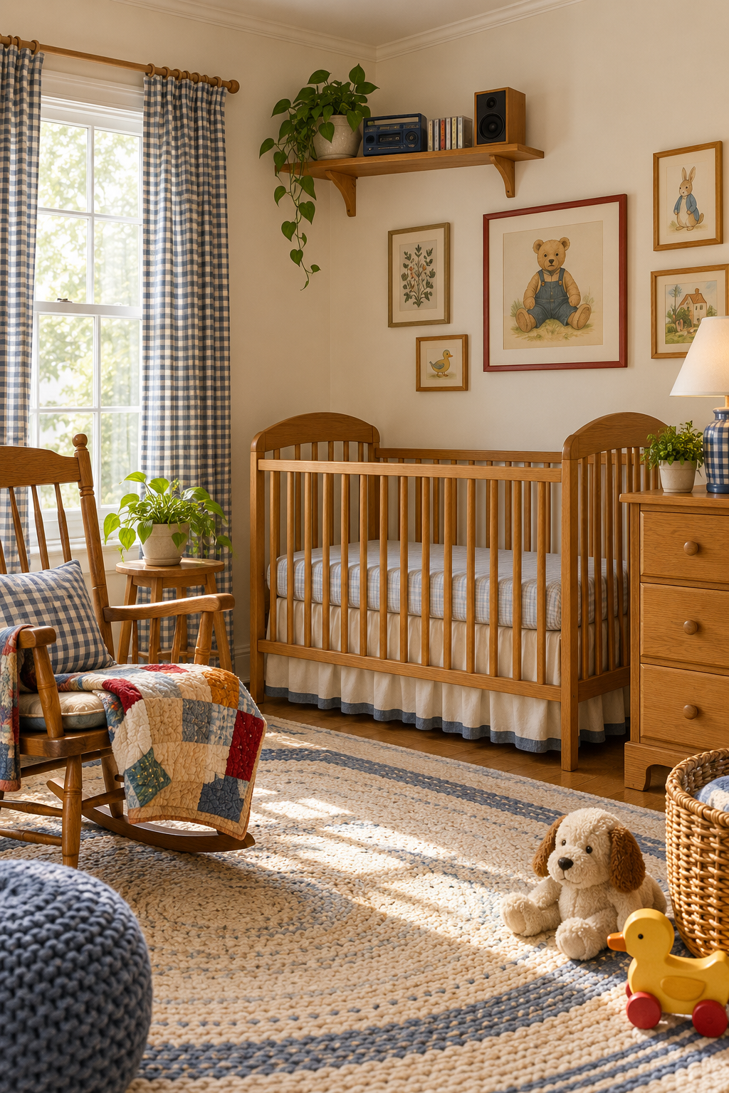 Create a Tiny 90s Music Corner in a nostalgic 90s-inspired nursery
