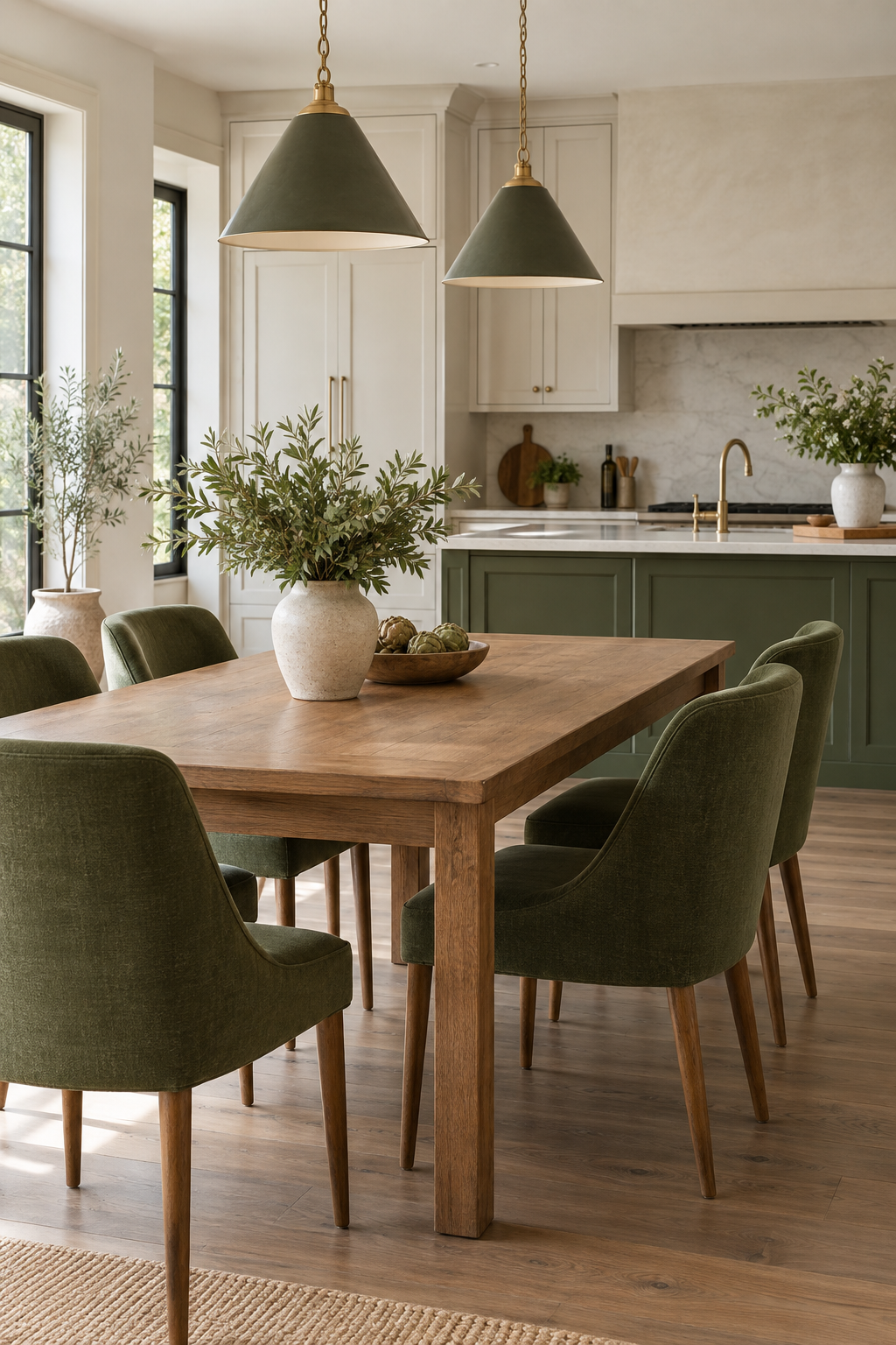Use Moss Green Dining Chairs