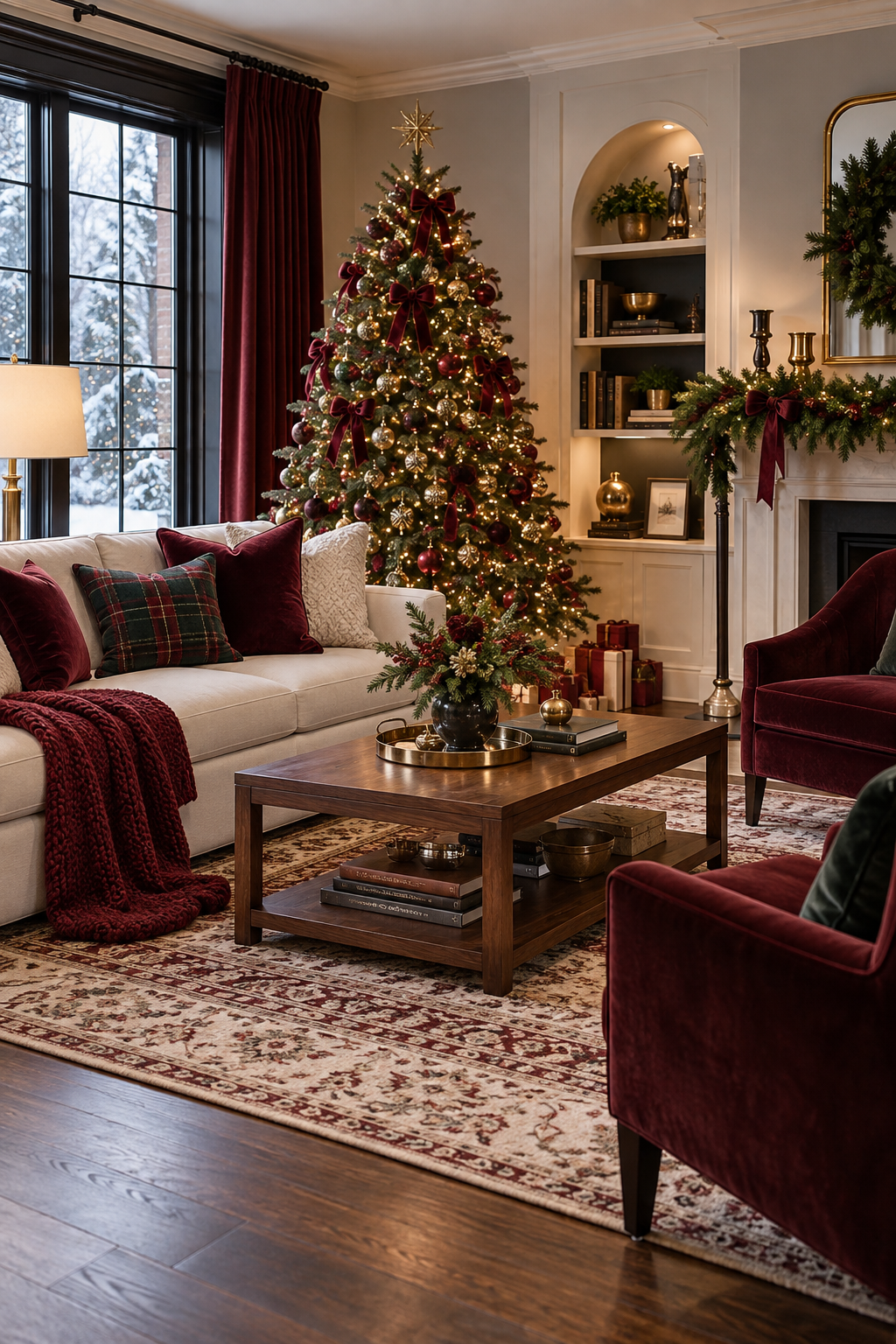 Use Burgundy for Sophisticated Holiday Color