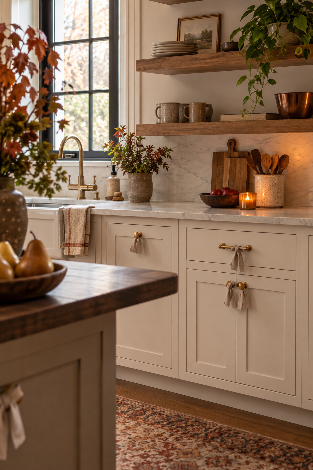 Renter friendly autumn kitchen update