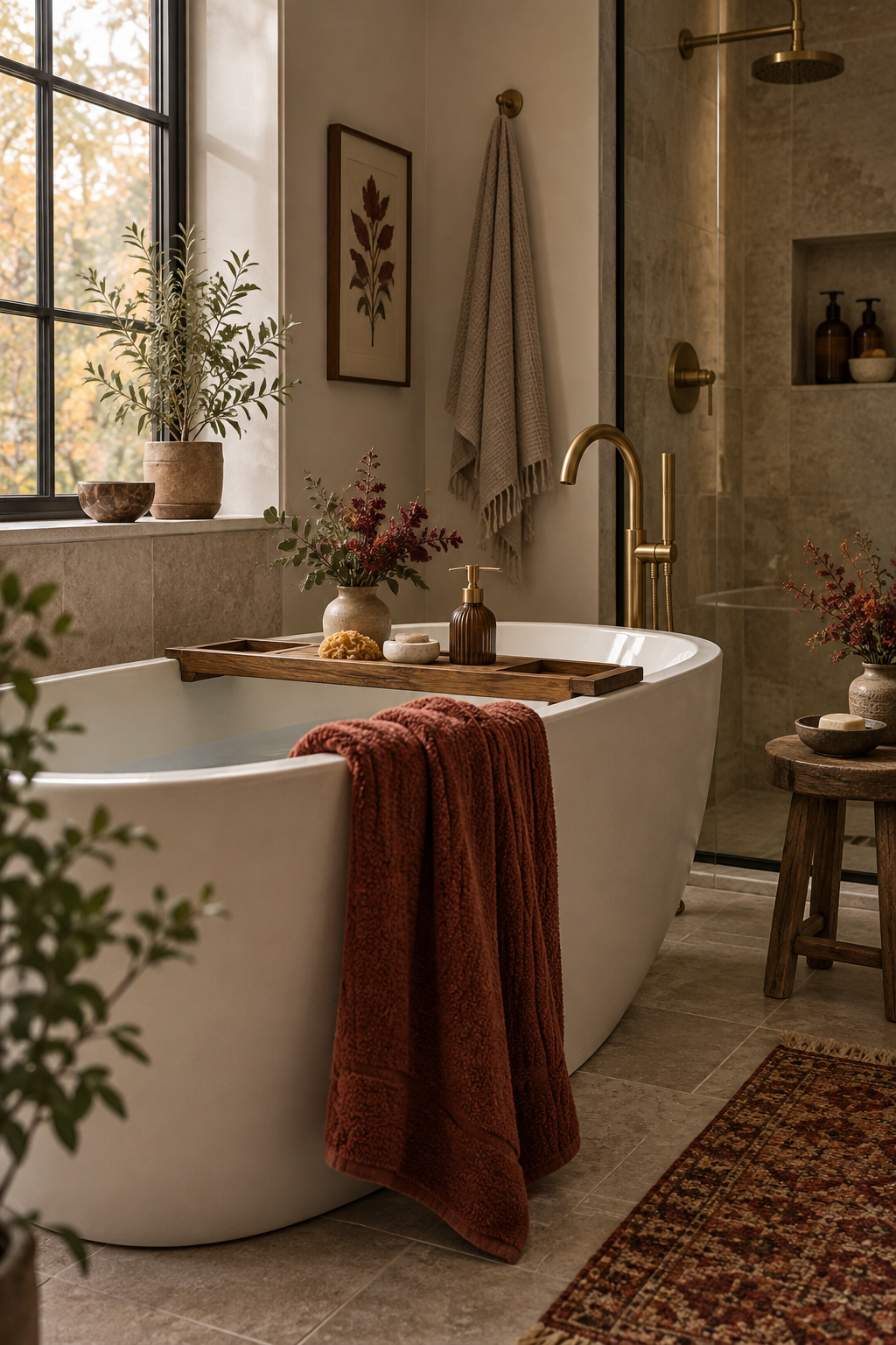 Budget fall bathroom refresh