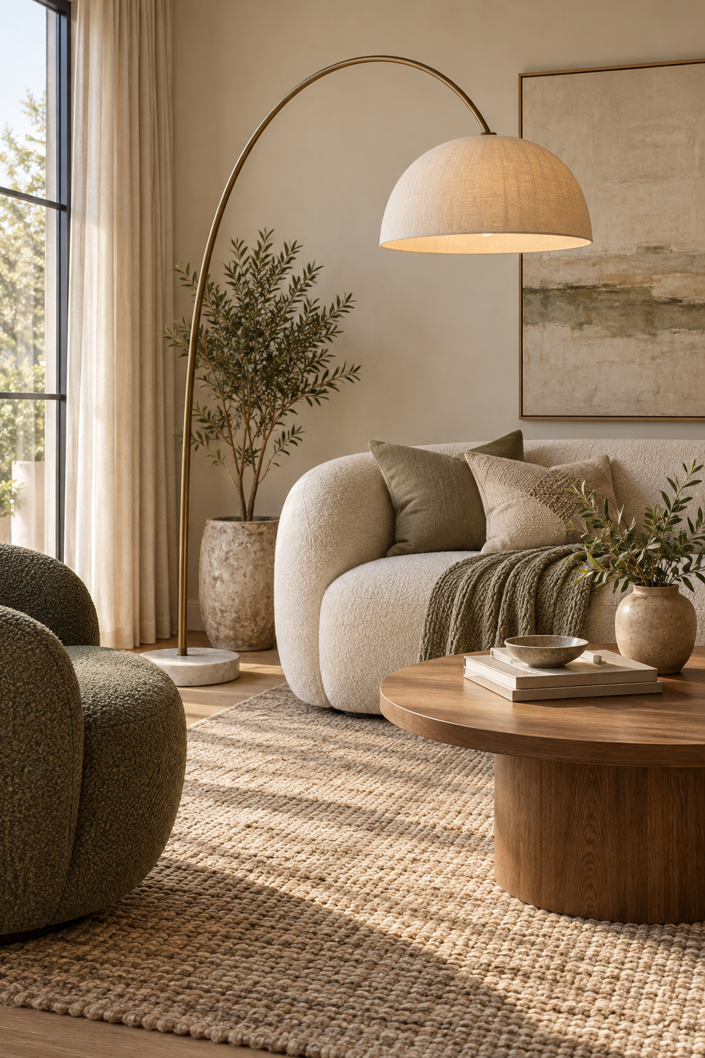 Choose an Arched Floor Lamp over Seating