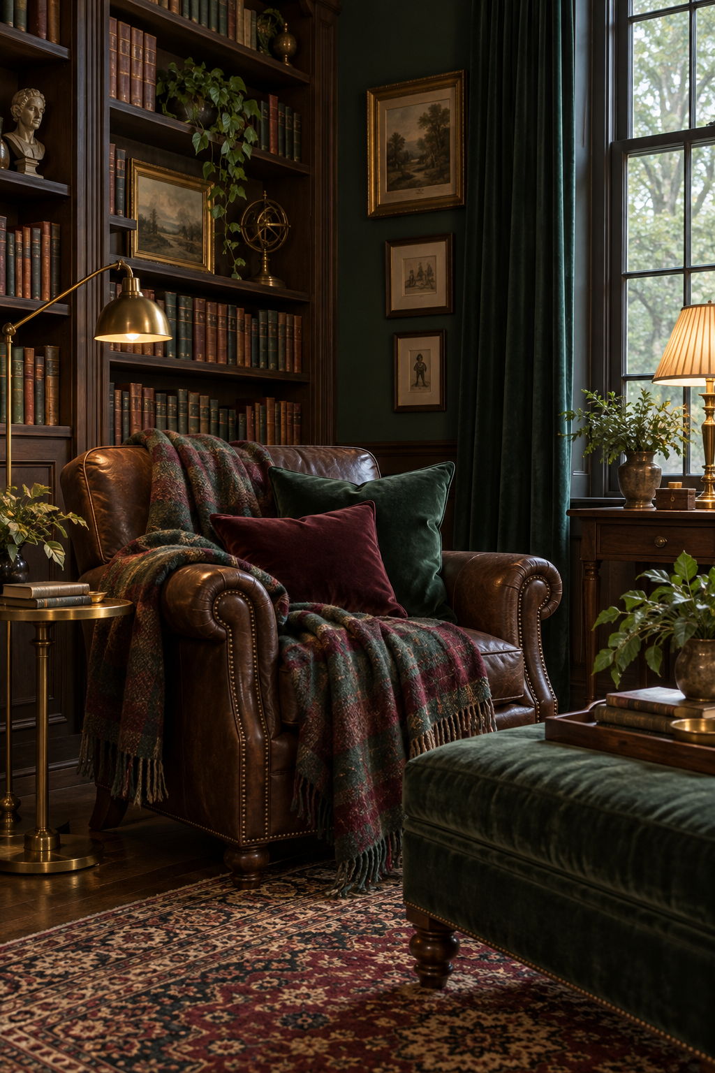 Layer Wool Blankets and Velvet Cushions
