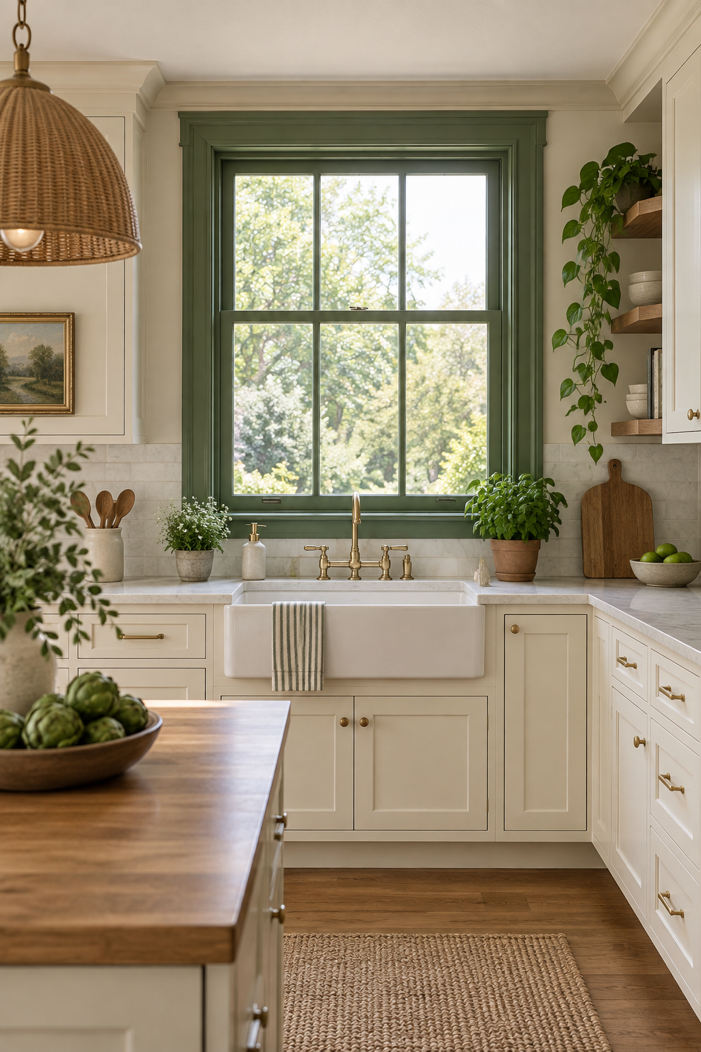Add Green Trim around a Window