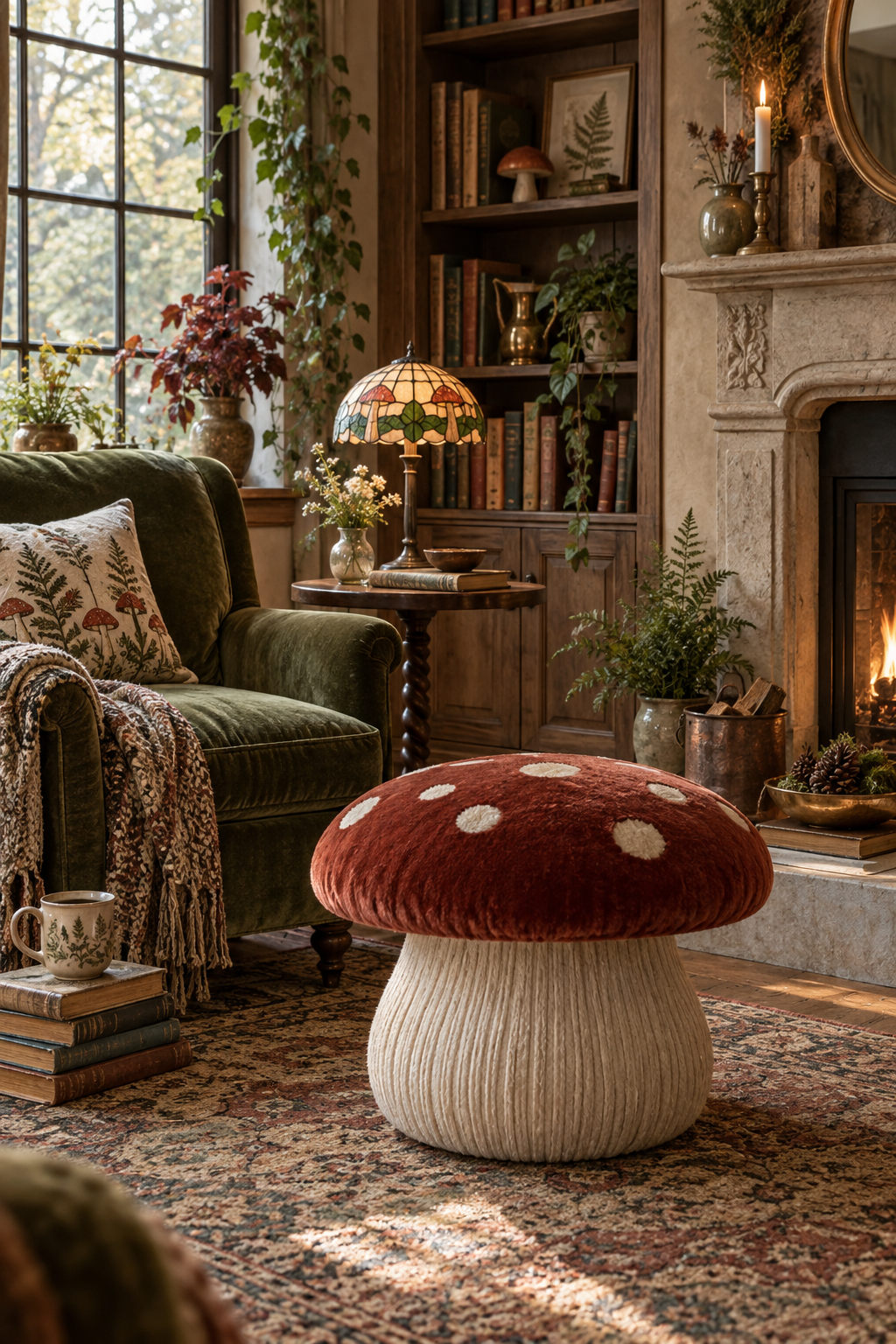Choose a Sculptural Mushroom Ottoman