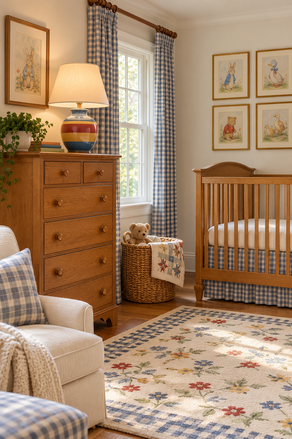 Choose a Colorful Ceramic Table Lamp in a nostalgic 90s-inspired nursery