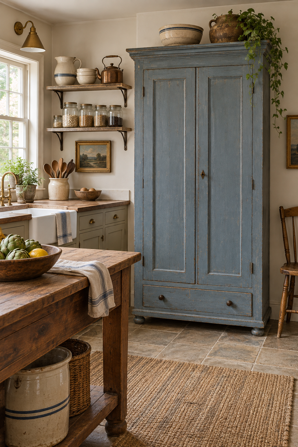Bring In a Painted Pantry Cupboard