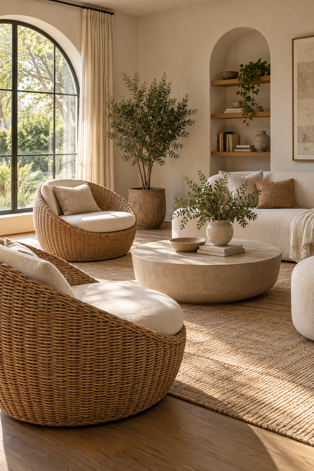 Use Rounded Outdoor Furniture Indoors