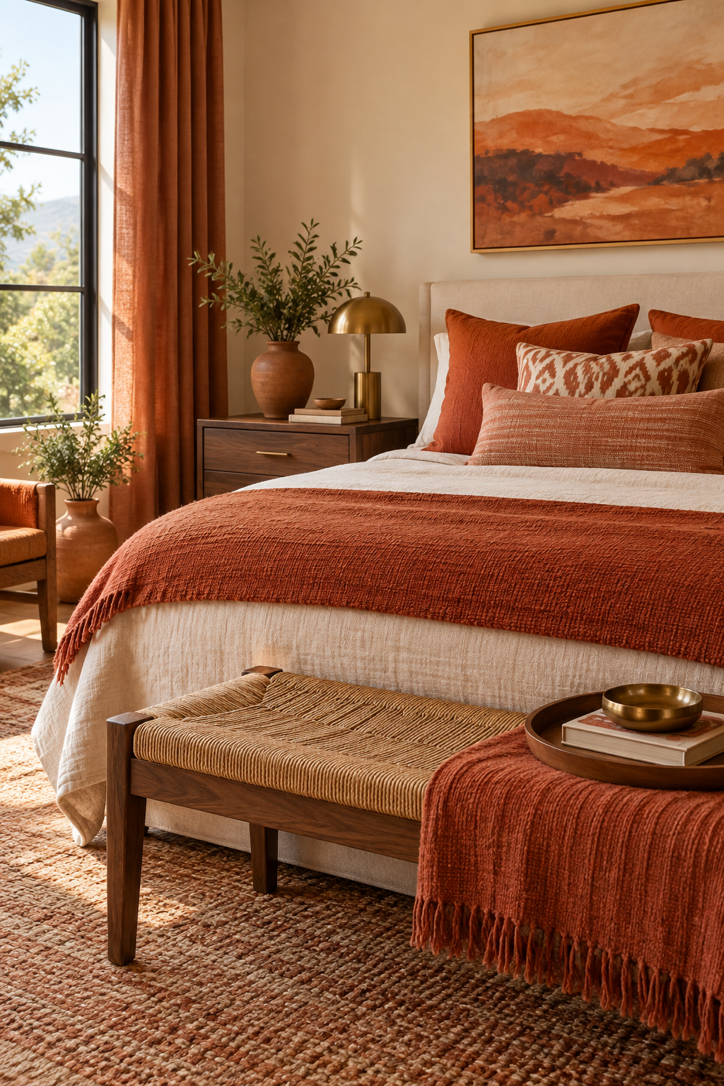 Persimmon create a sideboard vignette