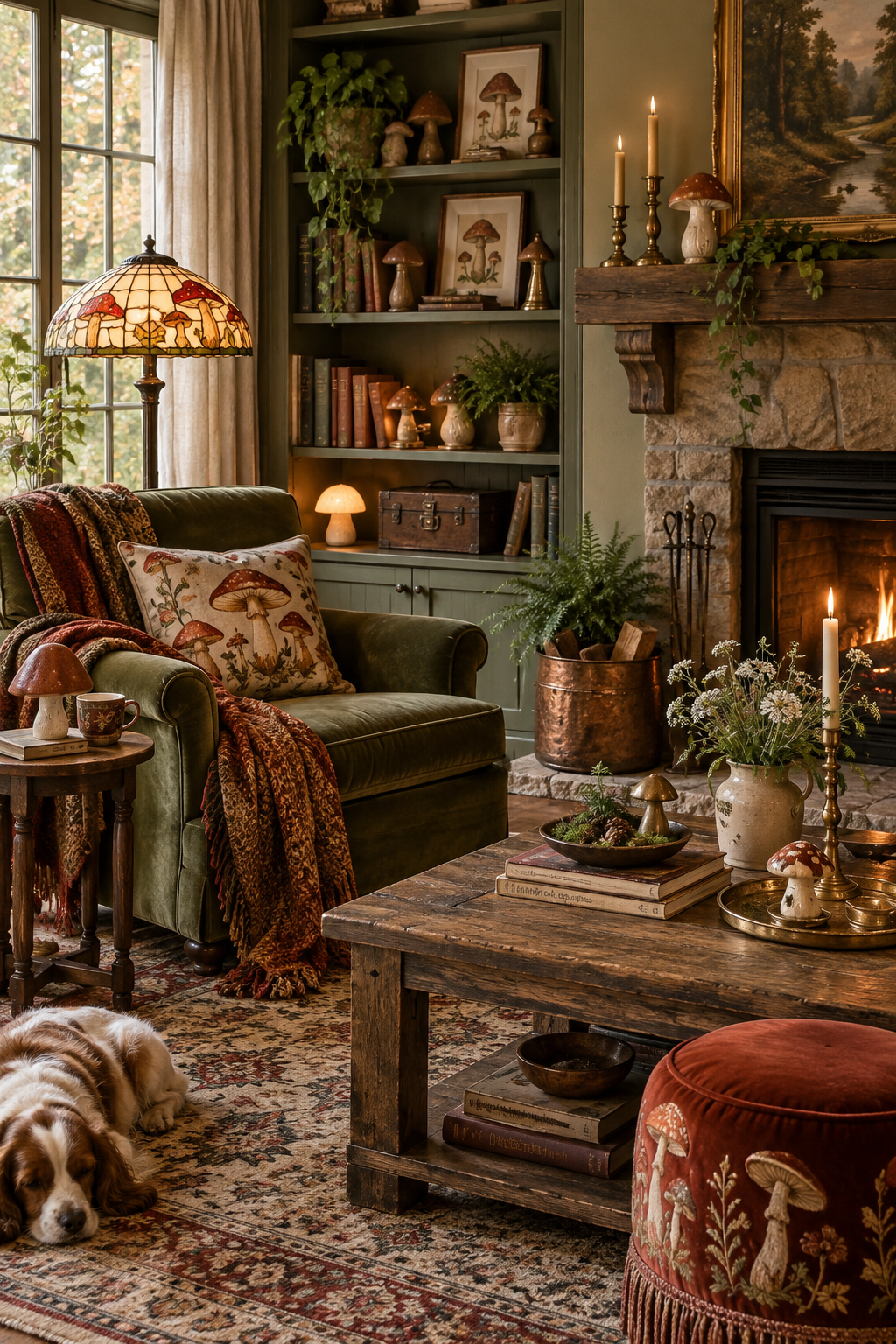 Mix Vintage and Modern Mushroom Pieces