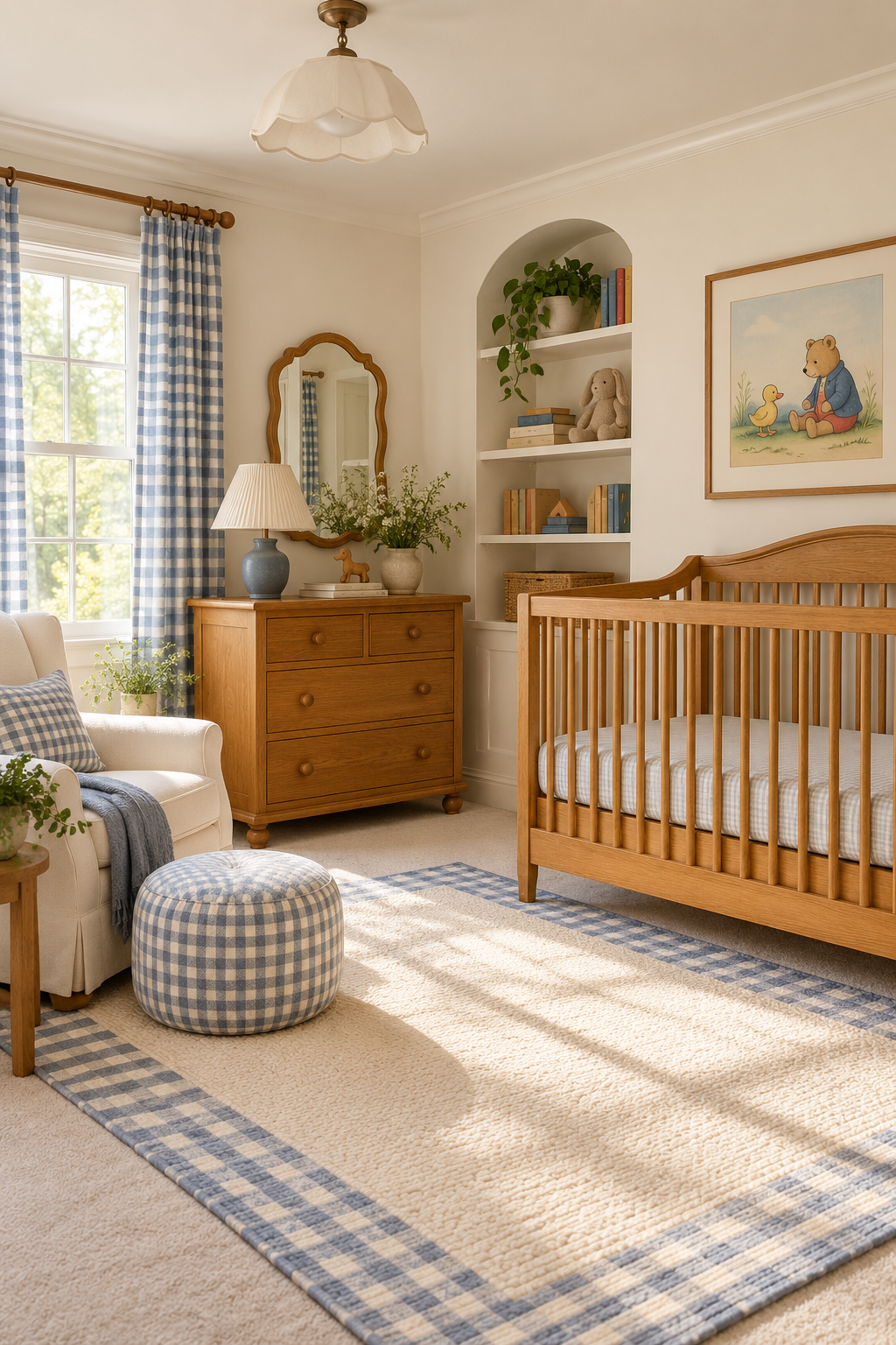 Balance Nostalgia with Calm Neutrals in a nostalgic 90s-inspired nursery