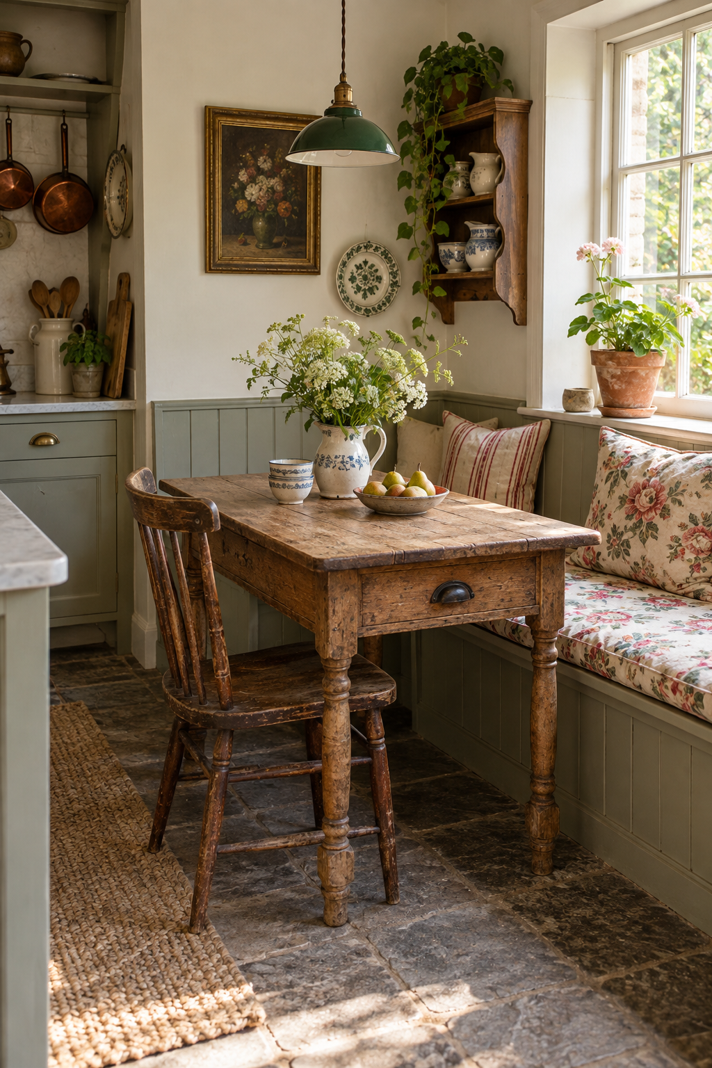 Create a Breakfast Nook with Vintage Charm