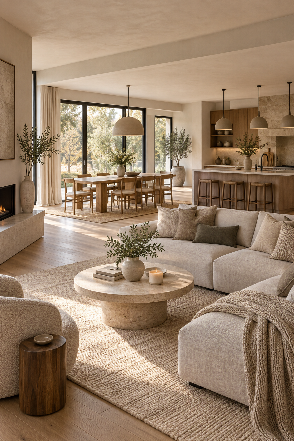Create Cozy Zones in an Open-Plan Room