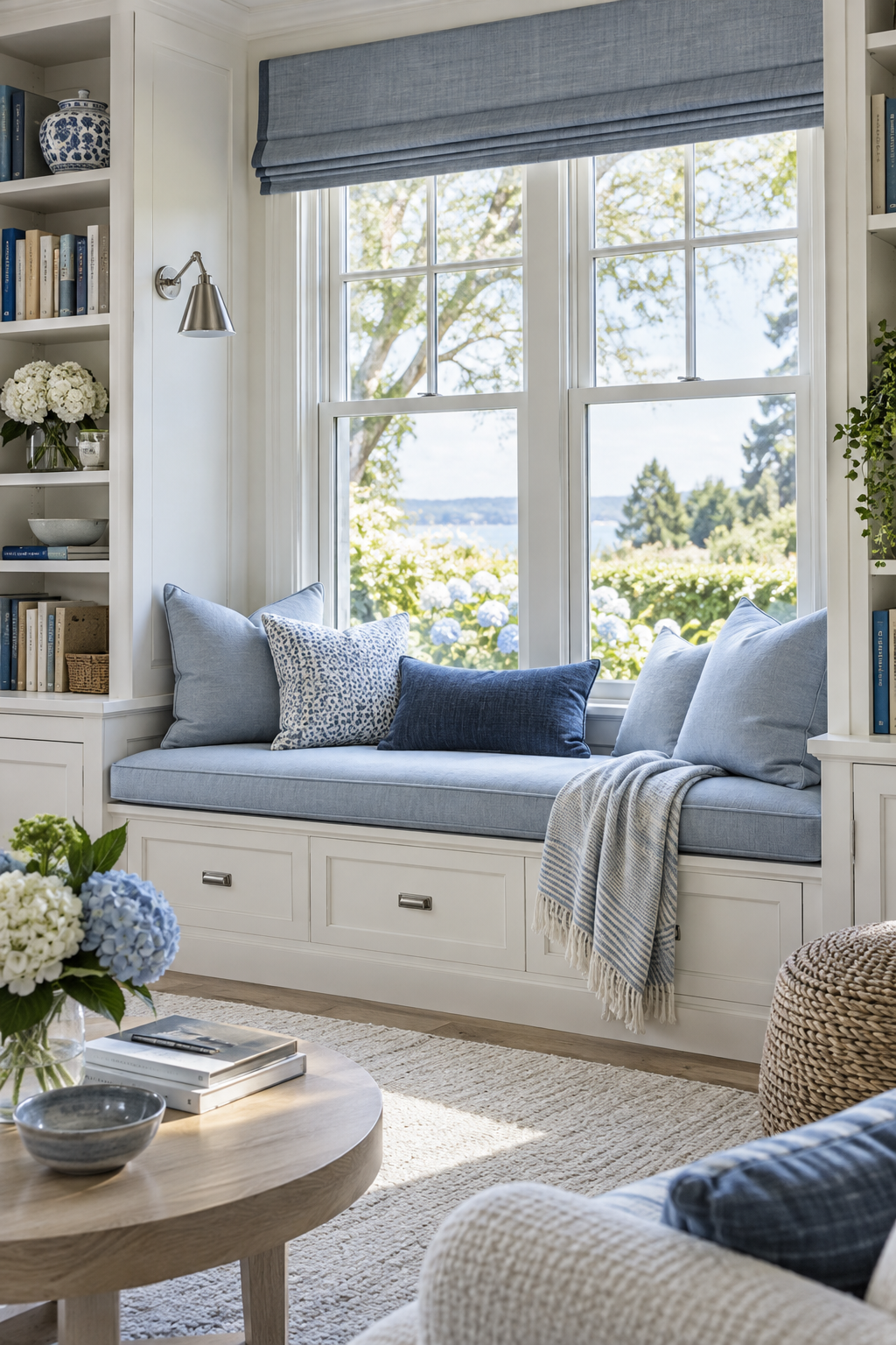 Cool Blue decorate on a budget
