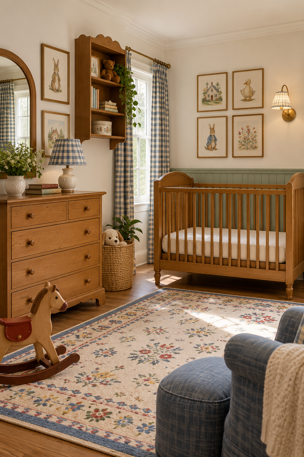 Keep Vintage Finds Baby-Safe in a nostalgic 90s-inspired nursery