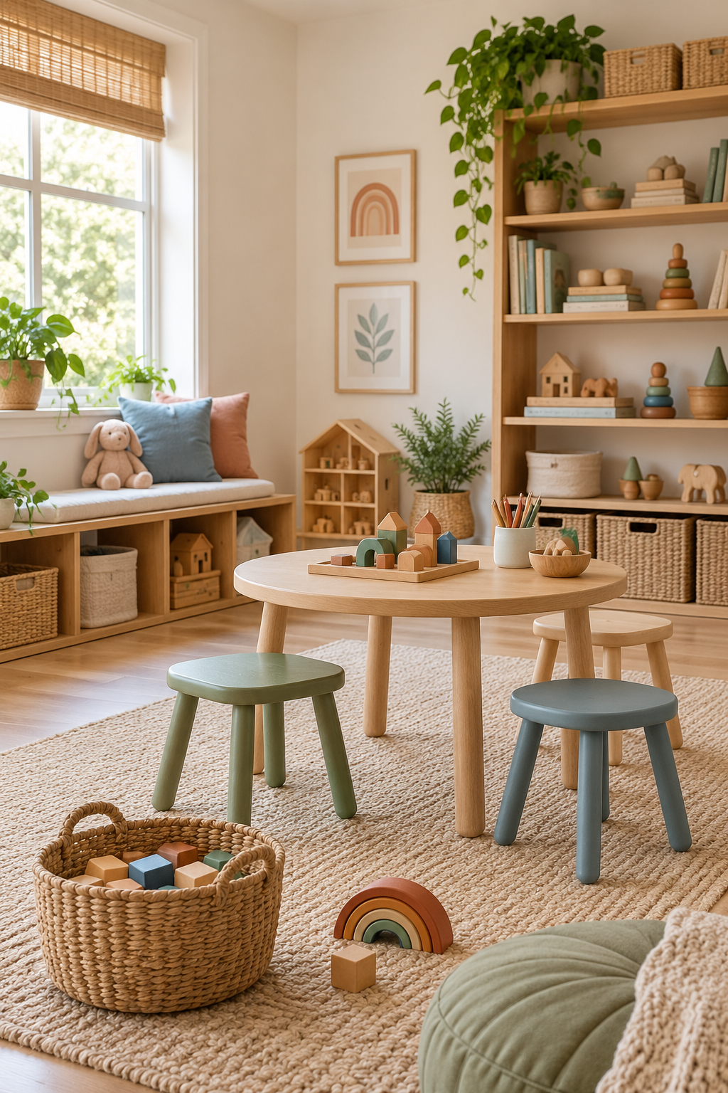 Choose Furniture Children Can Move in a stylish screen-free playroom
