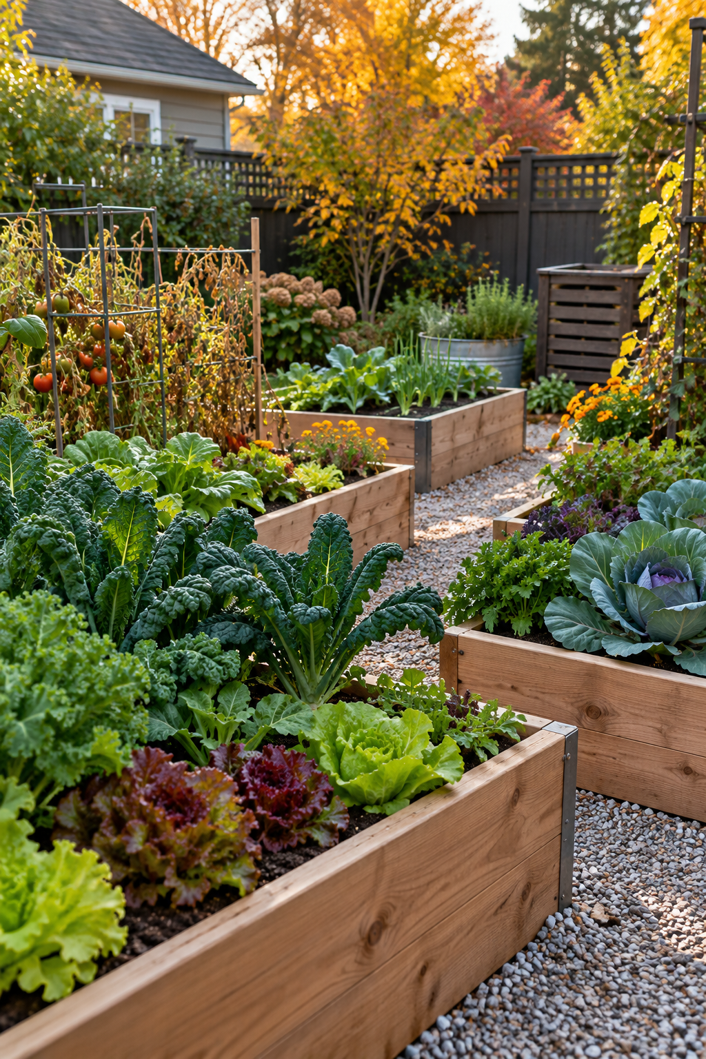 Plan a Cool-Season Garden Transition in a small backyard garden
