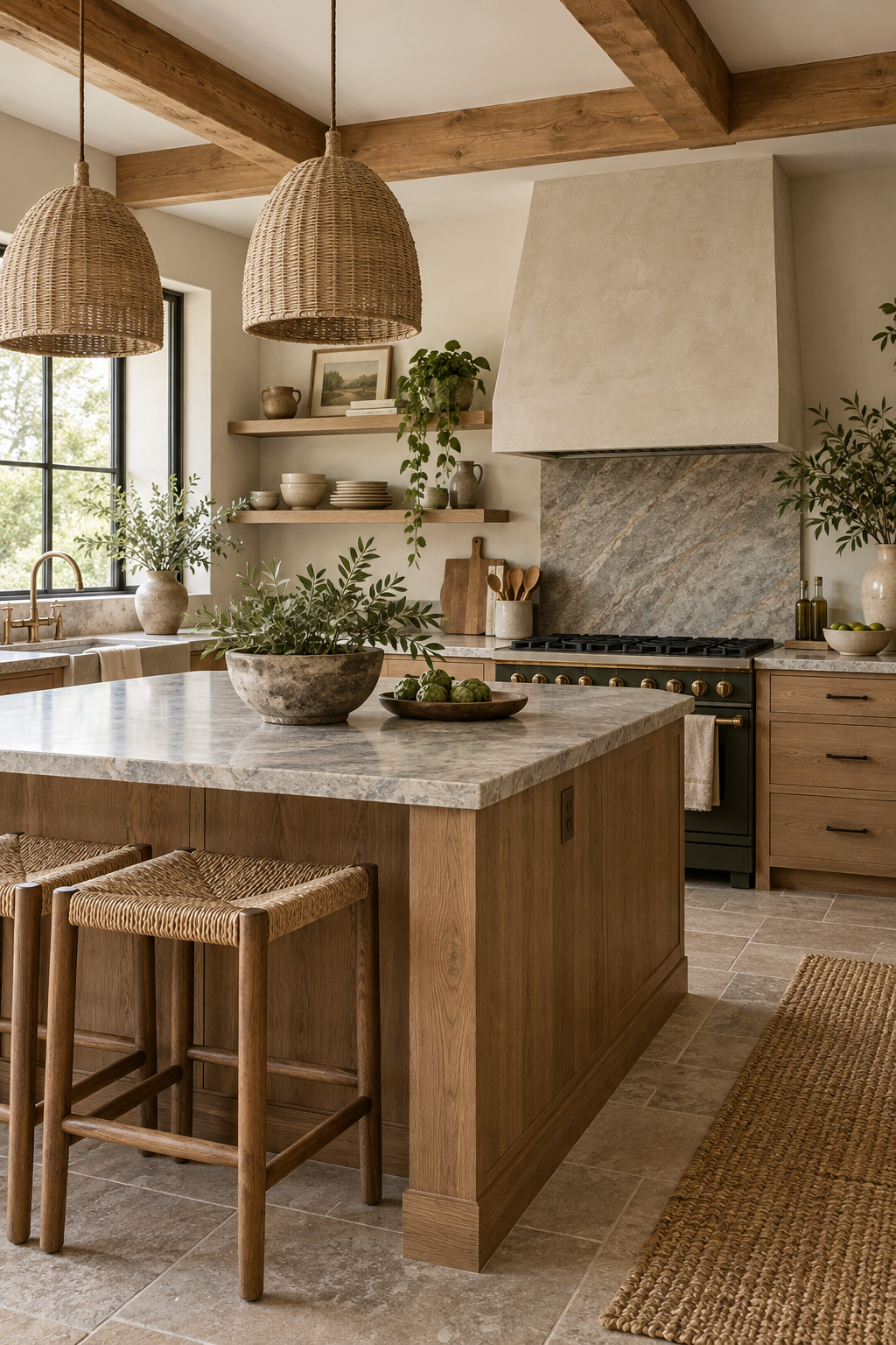Finish with an Edited Natural Material Mix